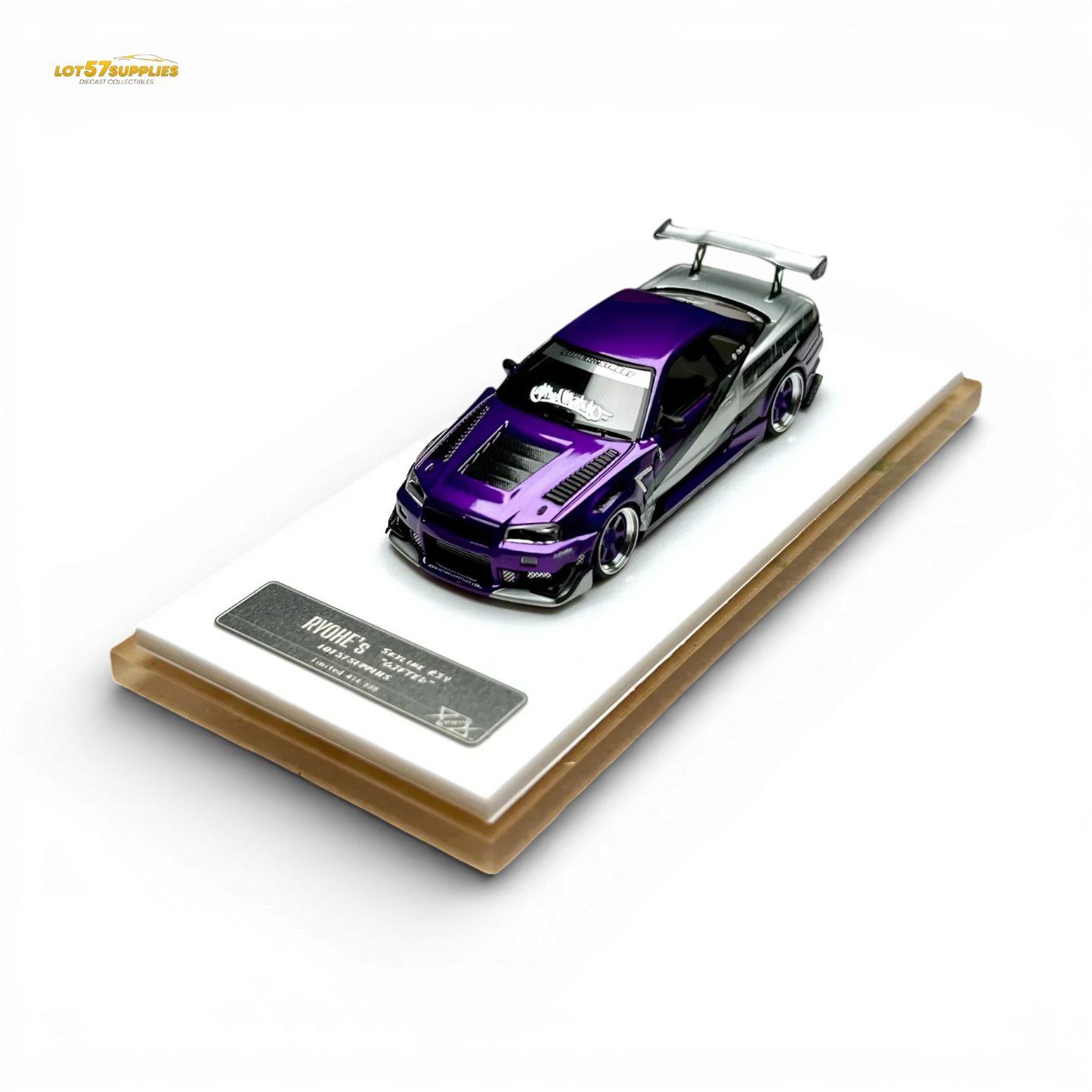 404ERROR x LOT 57 RYOHE's Skyline R34 "GIFTED" Resin 1:64 - ToylandEU