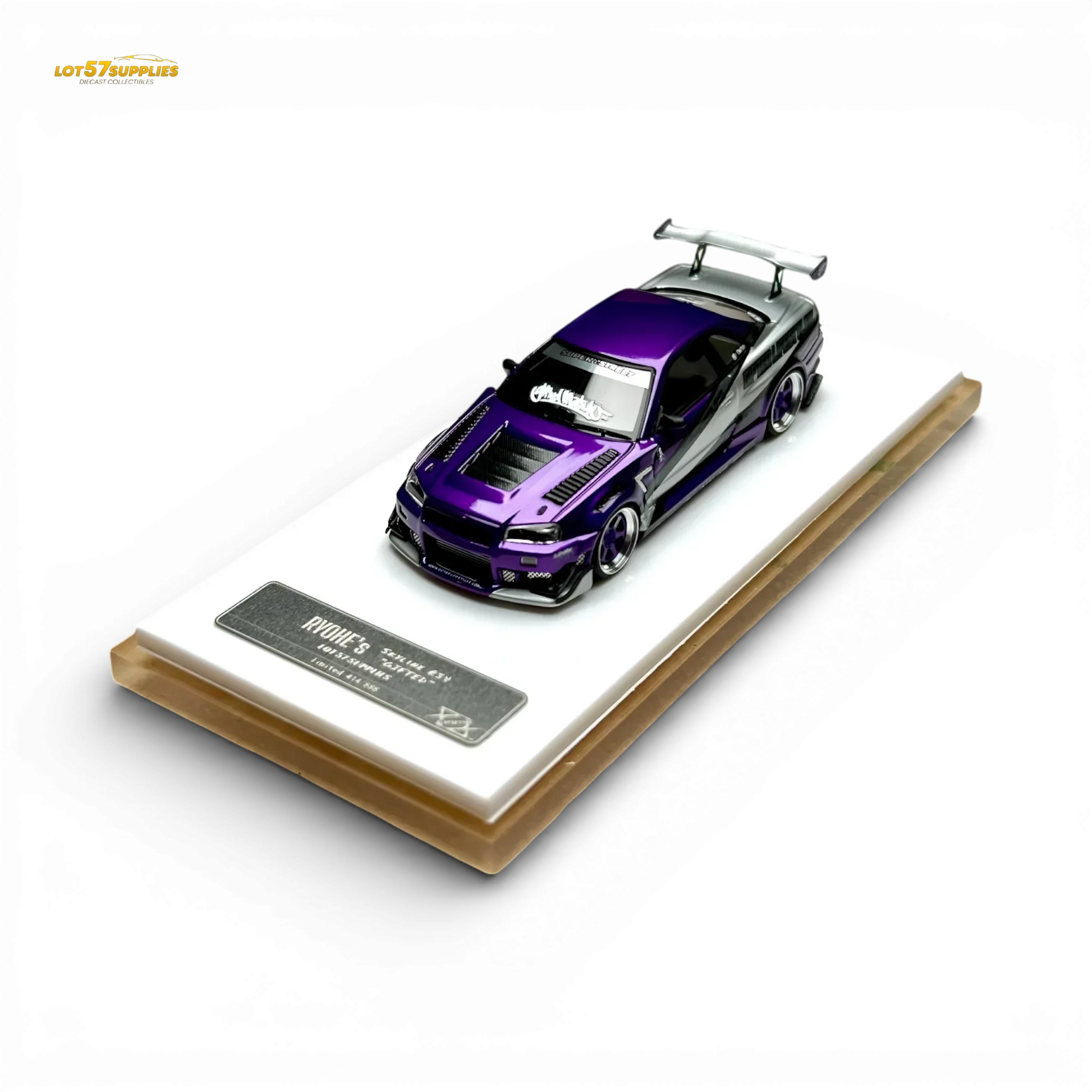 404ERROR x LOT 57 RYOHE's Skyline R34 "GIFTED" Resin 1:64 - ToylandEU