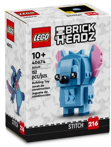 LEGO® Disney BrickHeadz Stitch Figure | 152 Pieces | Ages 10+ | 40674