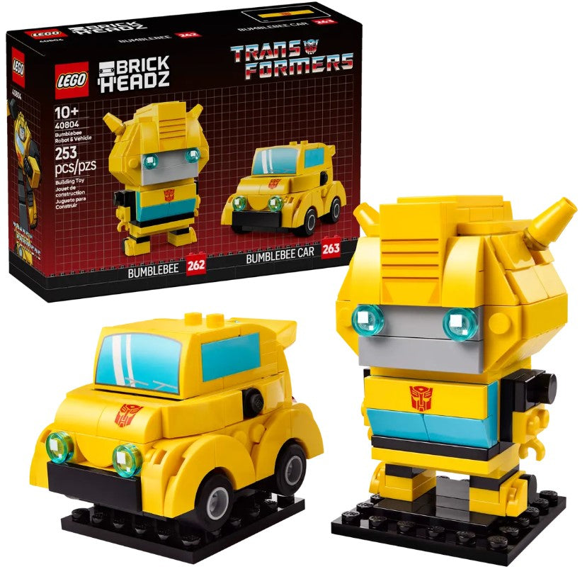 LEGO® BrickHeadz Bumblebee Robot and Vehicle | 253 Pieces | Ages 10+