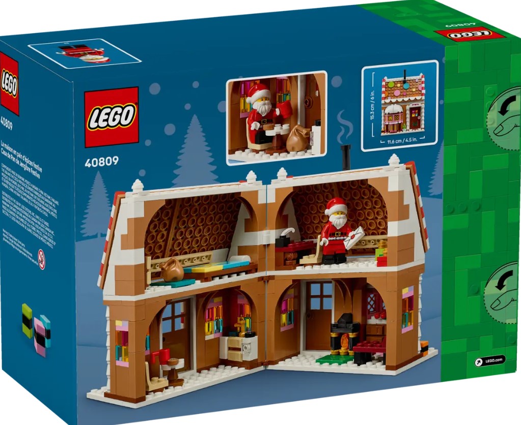 LEGO® Festive Gingerbread House Set 40809 | 498 Pieces | Ages 10+