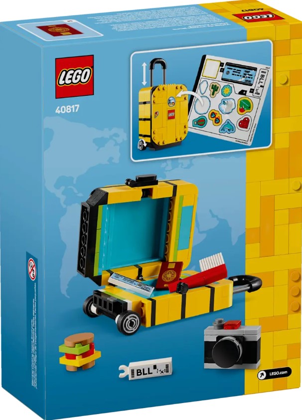 LEGO® Travel Suitcase | Yellow Building Set | 184 Pieces | Ages 7+