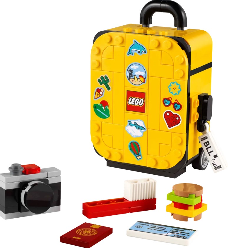 LEGO® Travel Suitcase | Yellow Building Set | 184 Pieces | Ages 7+