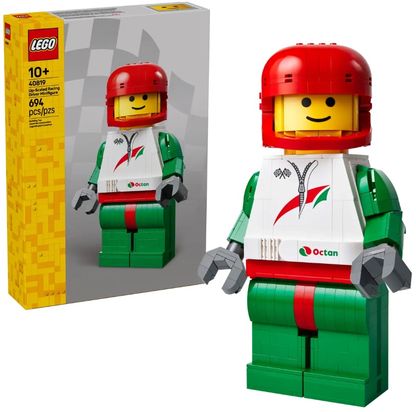 LEGO® Up Scaled Racing Driver Minifigure | 694 Pieces | Ages 10 And Up