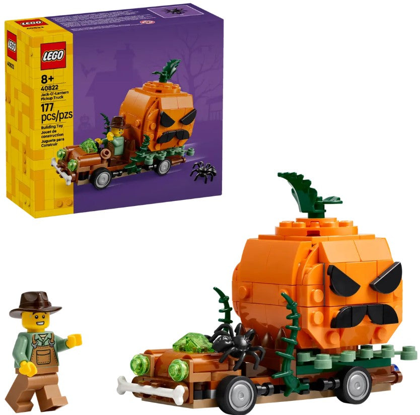 LEGO® Jack-O-Lantern Pickup Truck | 177 Pieces | Ages 8 And Up | Halloween Set