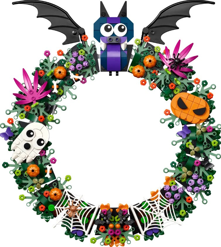 LEGO® Halloween Wreath | 617 Piece Building Set | Ages 12 And Up