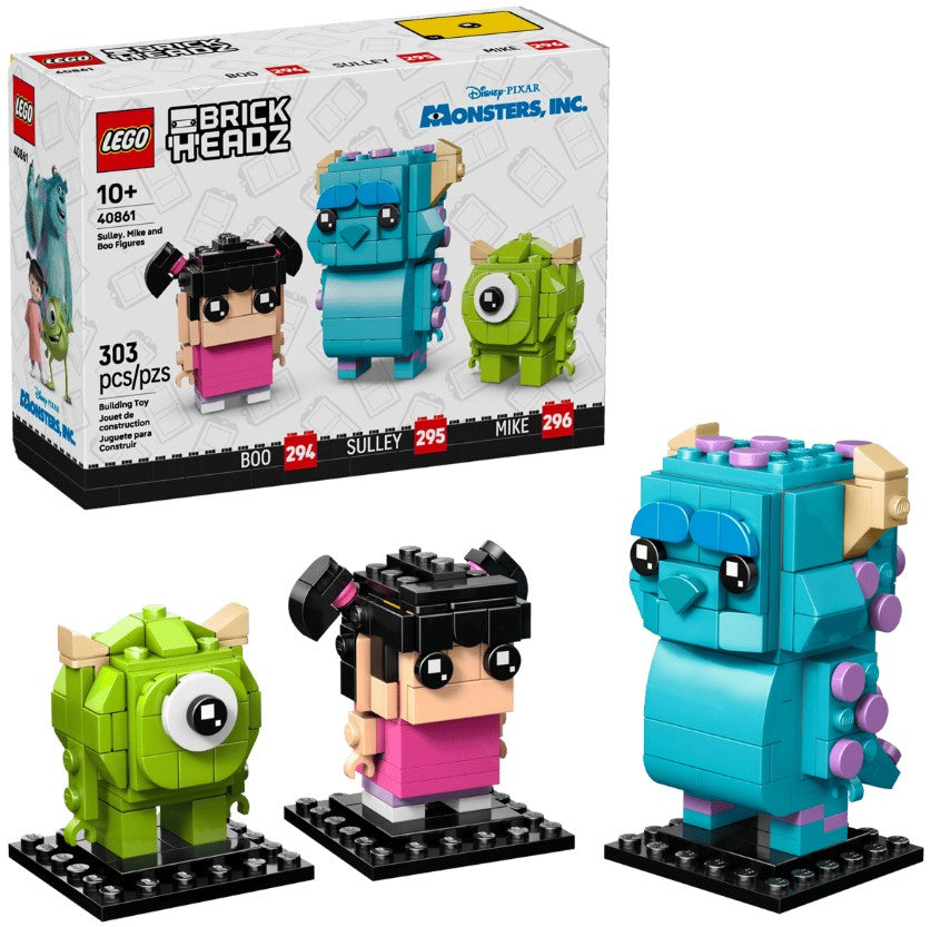 LEGO® BrickHeadz Disney Figures | Sulley, Mike And Boo | 303 Pieces | Ages 10+
