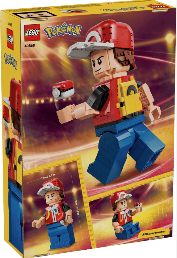 LEGO® Pokemon Up-Scaled Red Minifigure | 930 Pieces | Ages 10+