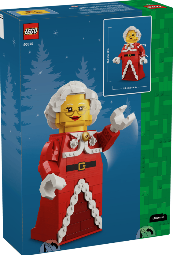 LEGO® Mrs Claus Minifigure | Up-Scaled 904-Piece Build | Ages 10+