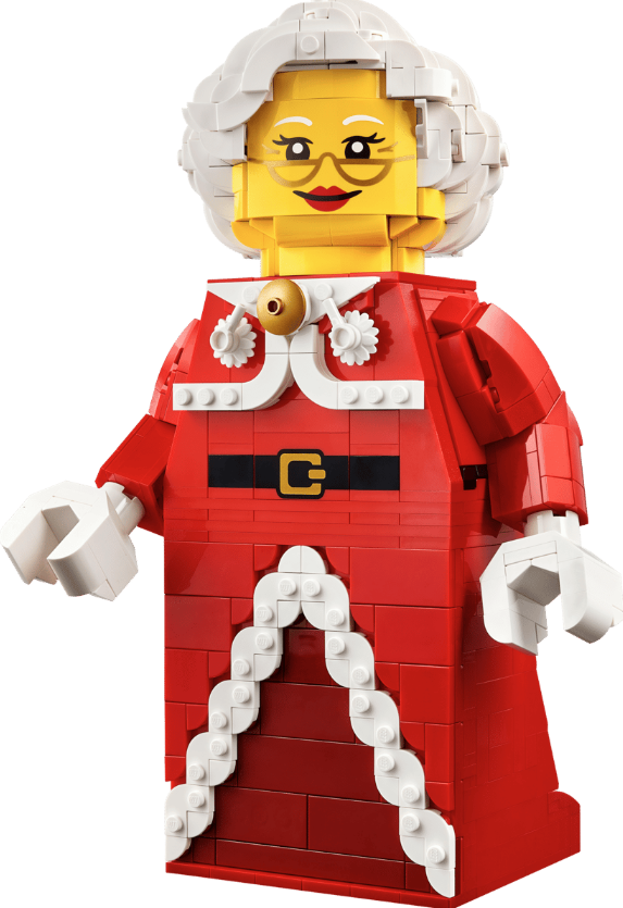 LEGO® Mrs Claus Minifigure | Up-Scaled 904-Piece Build | Ages 10+
