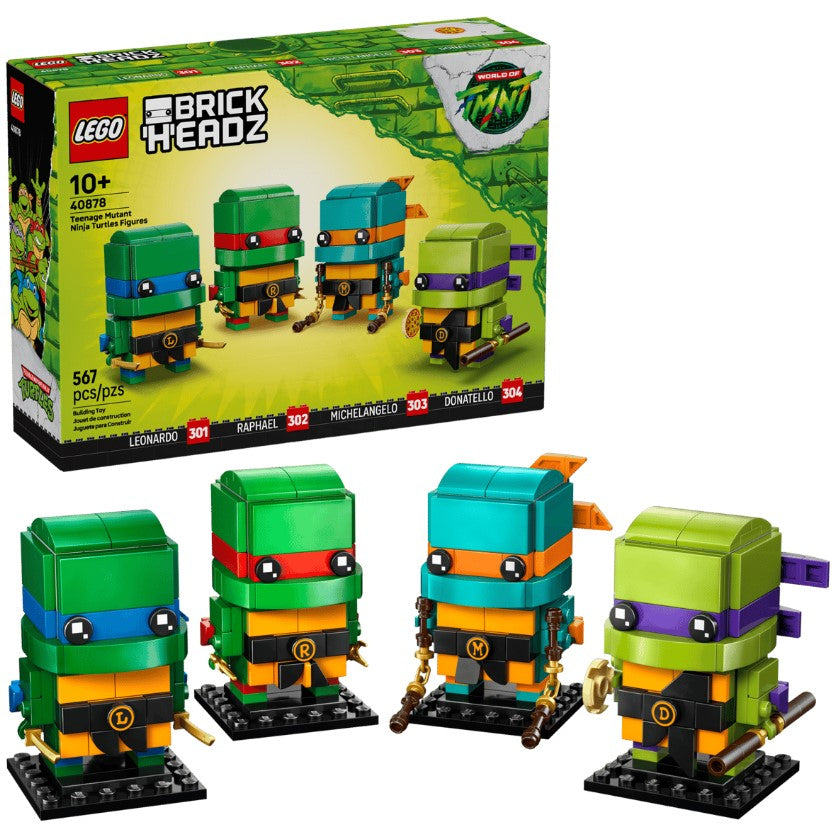 LEGO® BrickHeadz Teenage Mutant Ninja Turtles Figures | 567 Pieces | Ages 10+