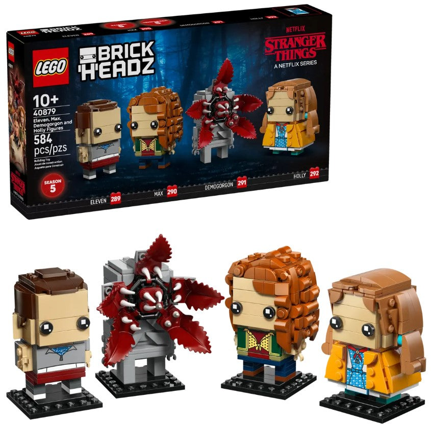 LEGO® BrickHeadz Stranger Things Figures | 584 Pieces | 4 Characters | Ages 10+
