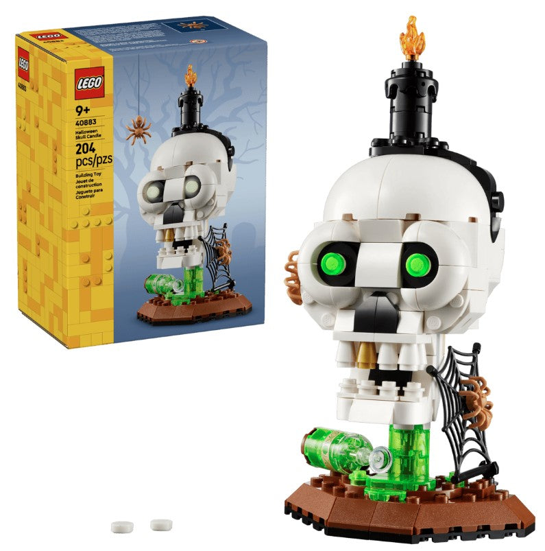 LEGO® Halloween Skull Candle Building Set | 204 Pieces | Ages 9+