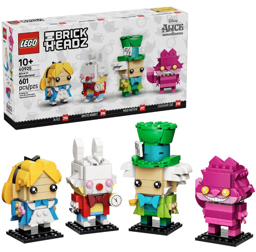 LEGO® BrickHeadz Alice In Wonderland Set | 601 Pieces | Ages 10+