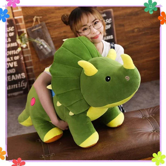 40cm Cute Plush Triceratops & Stegosaurus Toy for Snuggling & Fun - ToylandEU