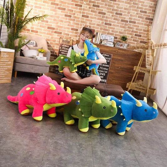40cm Cute Plush Triceratops & Stegosaurus Toy for Snuggling & Fun - ToylandEU