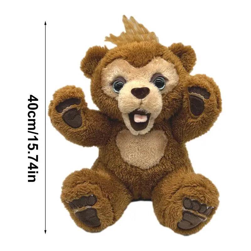 40cm Interactive Plush Curious Bear Cuddly Companion for Kids - ToylandEU