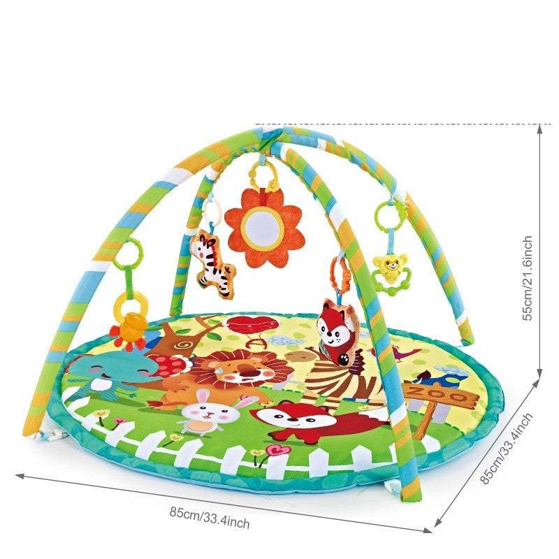 Kids' Fitness Frame Round Crawling Blanket | Pedal Piano