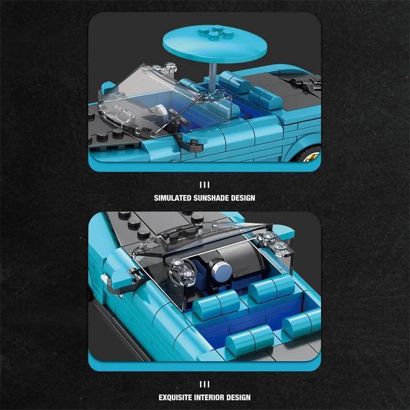 417PCS Retro Luxury Cars Model Building Blocks 1:24 Scale - ToylandEU