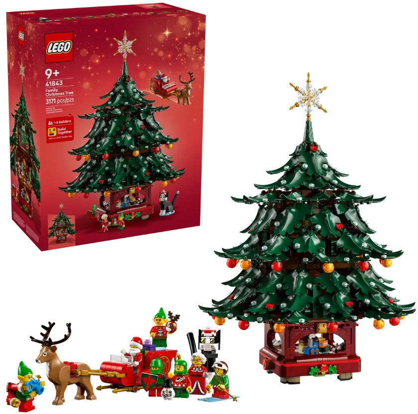 LEGO® Icons Christmas Tree Decoration Set | 3171 Pieces | Ages 9+