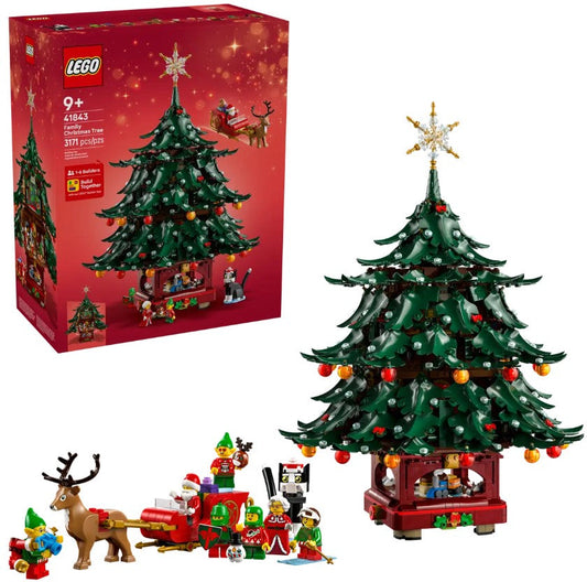 LEGO® Icons Christmas Tree Decoration Set | 3171 Pieces | Ages 9+