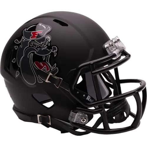 Fresno State Bulldogs Helmet Riddell Replica Mini Speed Style Black Bulldog