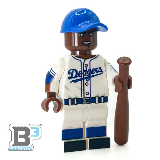 #42 Robinson Brookyln Baseball Player Minifig - B3 Customs - ToylandEU
