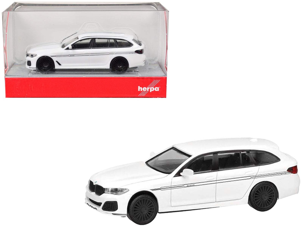 BMW Alpina B5 Touring White | 1/87 Diecast Model Car | Herpa | Collector Quality