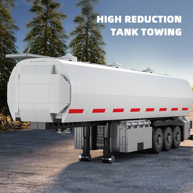 421PCS European Truck Head Building Blocks Creative Connectable Container Trailer Model Bricks Diy Toys - ToylandEU