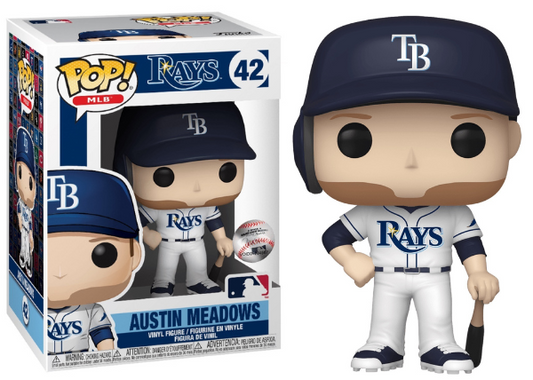 Funko Pop Austin Meadows MLB Figure Tampa Bay Rays PopShield