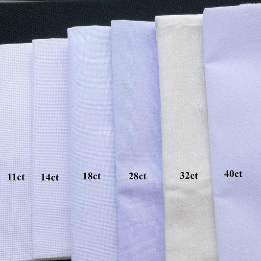 42x50cm Aida Cloth for Cross Stitch - 28ct, 18ct, 16ct, 11ct, 9ct DIY Embroidery Fabric Canvas - ToylandEU