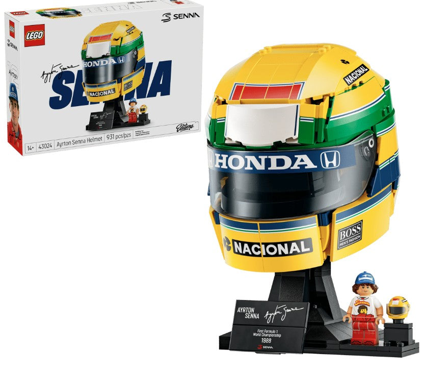 LEGO® Editions Ayrton Senna Helmet Building Set | 931 Pieces | Ages 14+