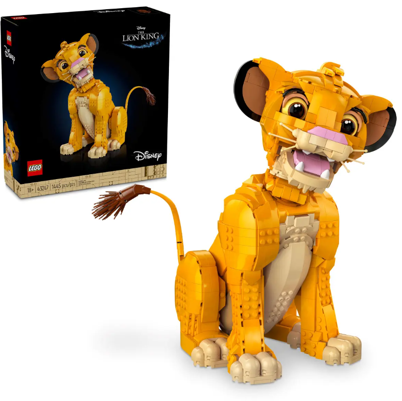 LEGO® Disney Young Simba The Lion King Building Set | 1445 Pieces | Ages 18 Plus