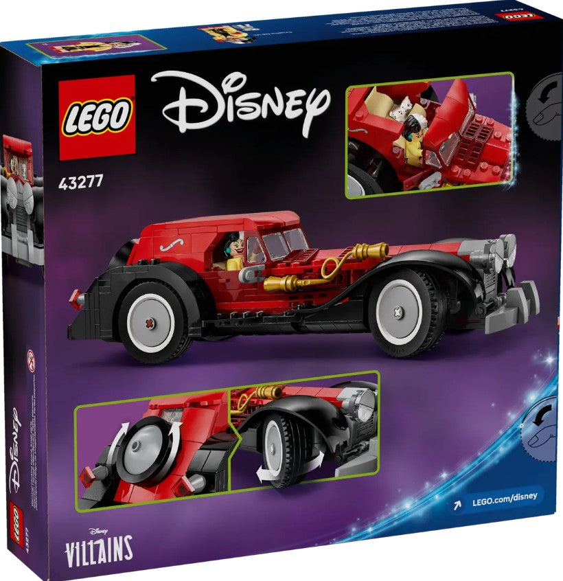 LEGO® Disney Cruella De Vil Car | 378 Pieces | Ages 9+