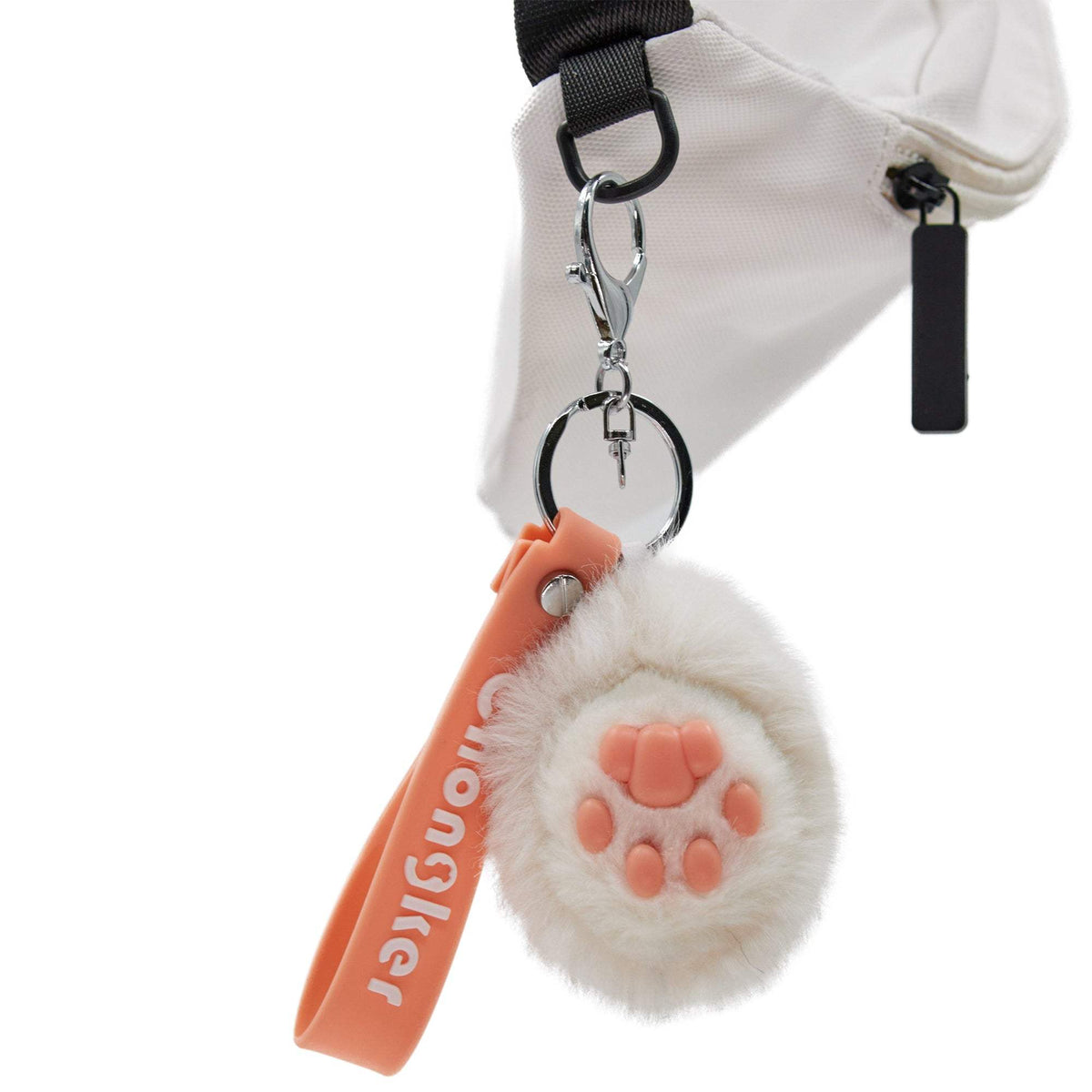 Cat Paw Keychain | Plush Soft Body | Silicone Bean Filling | Two Color Sets