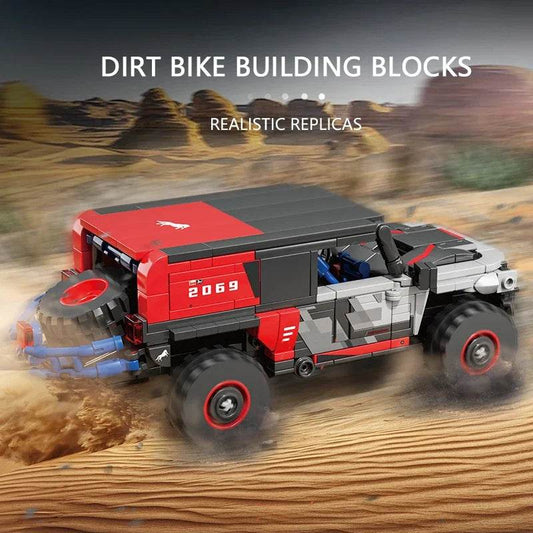 438PCS Off Road Rally Car Building Blocks City SUV Racing Vehicle Model MOC Bricks For Kids Holiday Gifts - ToylandEU