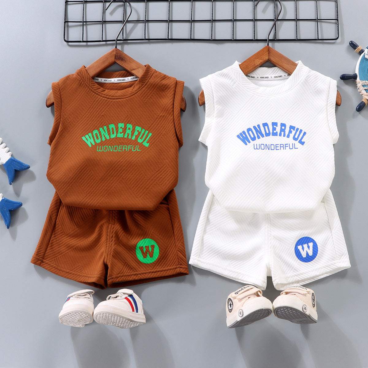 Kids' Western-Style Loose Vest Suit | Chemical Fiber Blending | Korean Style Style