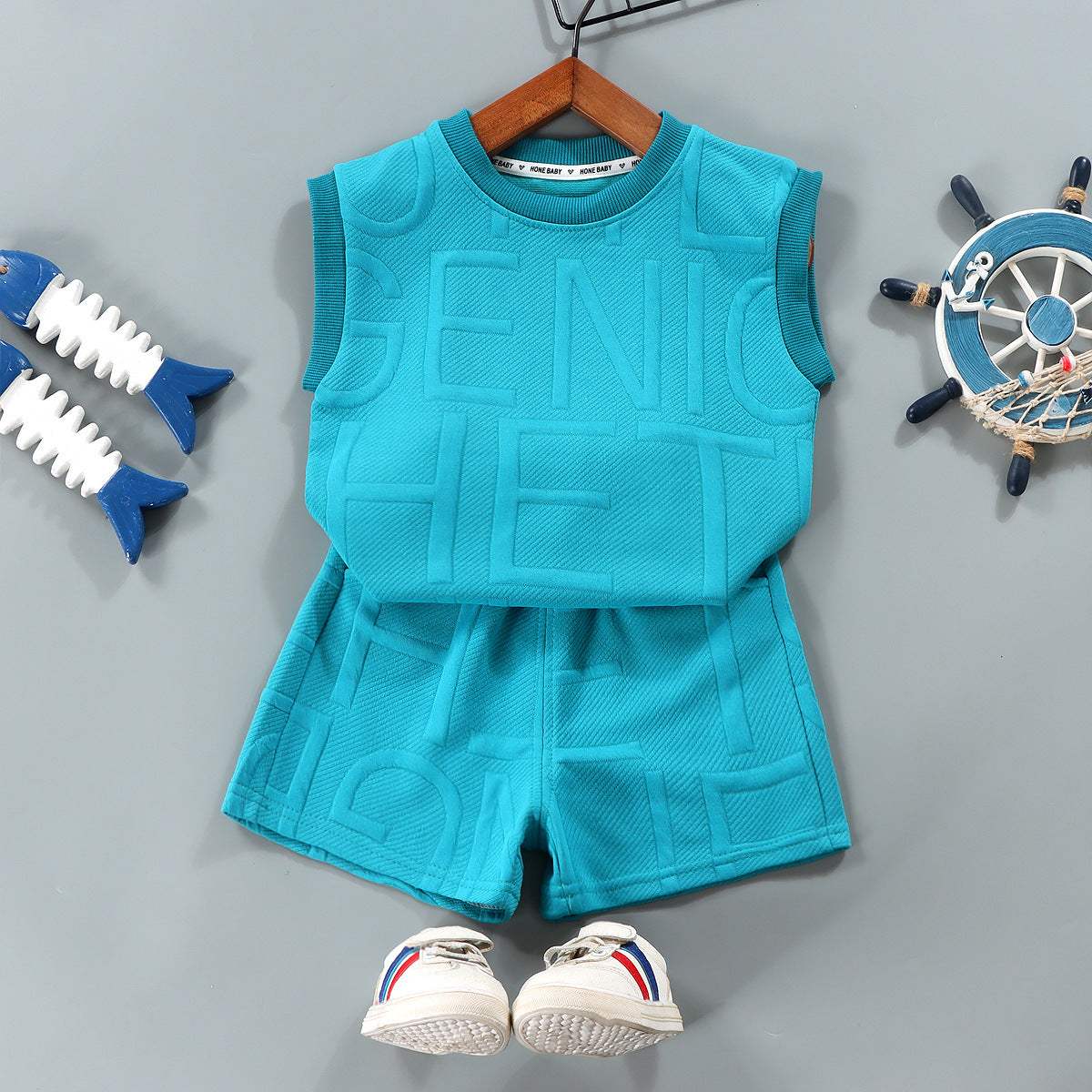Kids' Western-Style Loose Vest Suit | Chemical Fiber Blending | Korean Style Style
