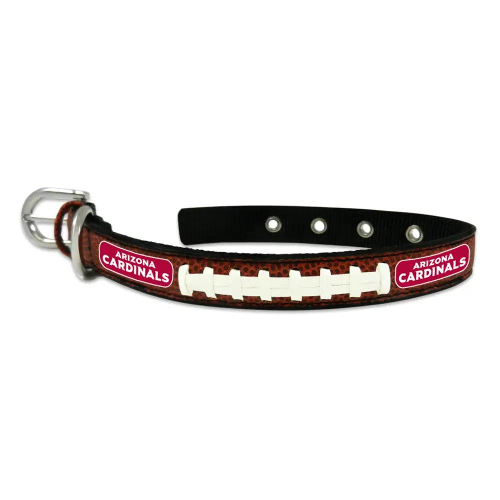 Arizona Cardinals Pet Collar Leather Classic Football Size Small CO