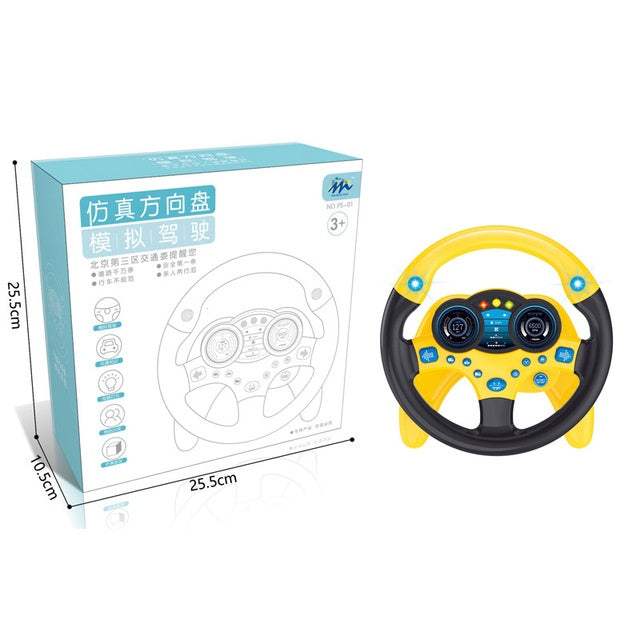Co-Pilot Simulation Steering Wheel Toy | Pretend Play