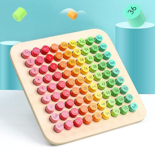 Wooden Multiplication Table Teaching Aid | Color Box