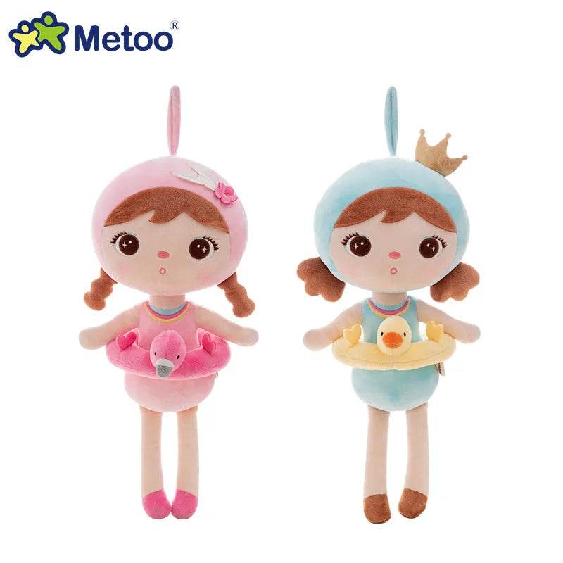 44CM Metoo Genuine Keppel Stuffed Dolls for Girls Soft Plush Black Dolls with Unicorn Ring - ToylandEU