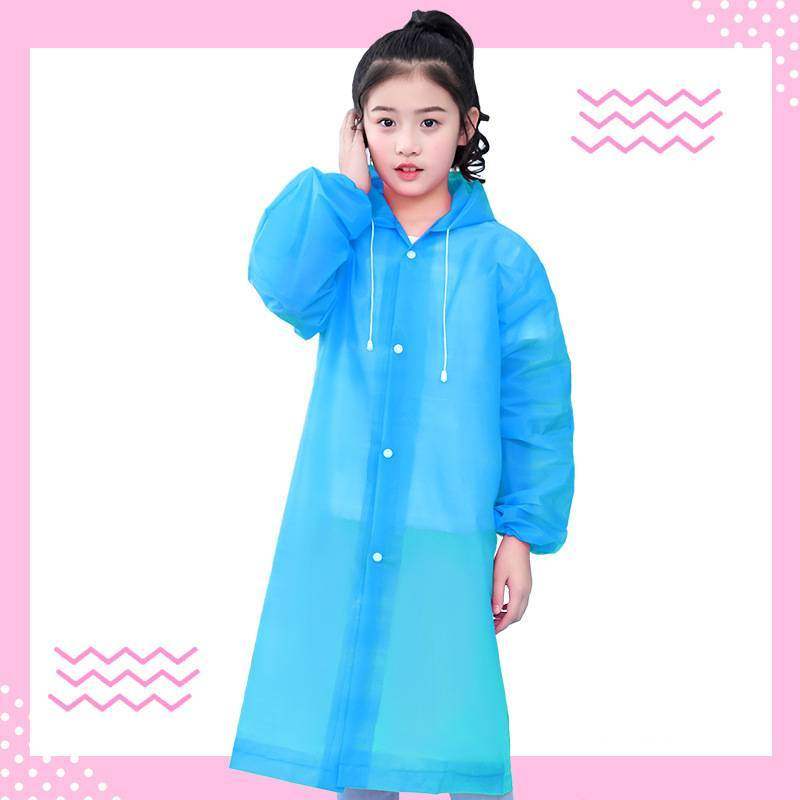 Girls' Transparent Portable Backpackable Raincoat Poncho | Ponchos