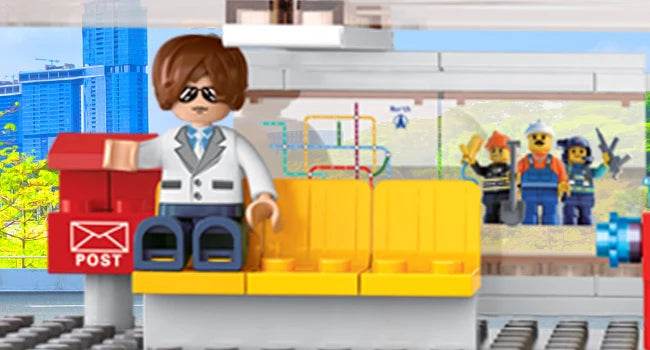 457PCS City Bus Building Blocks Tram Bus Station Model Set - ToylandEU