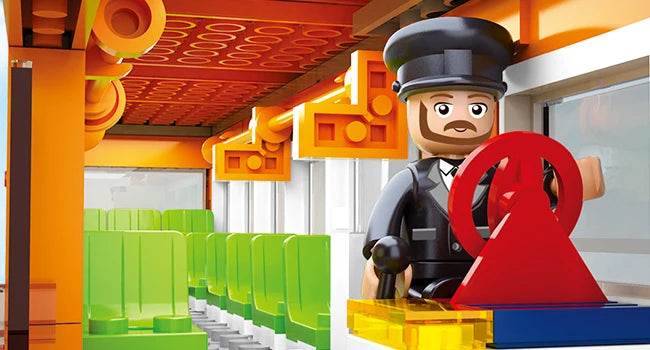 457PCS City Bus Building Blocks Tram Bus Station Model Set - ToylandEU