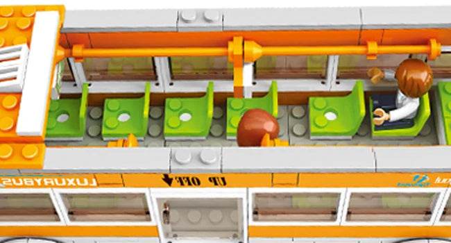 457PCS City Bus Building Blocks Tram Bus Station Model Set - ToylandEU