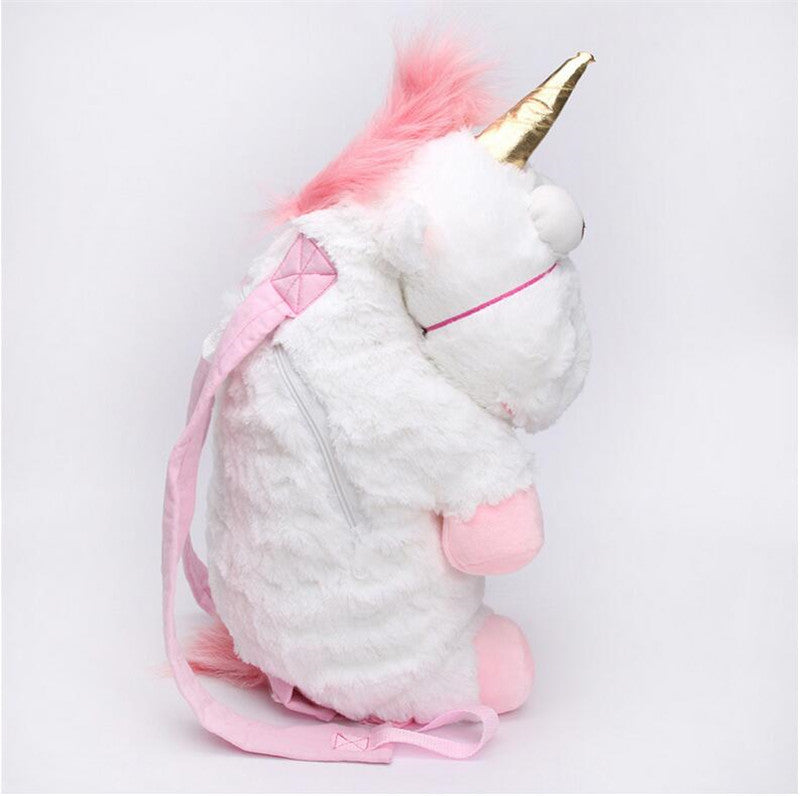 Fluffy Unicorn Plush Backpack Bag - 45cm and 60cm Sizes ToylandEU.com Toyland EU