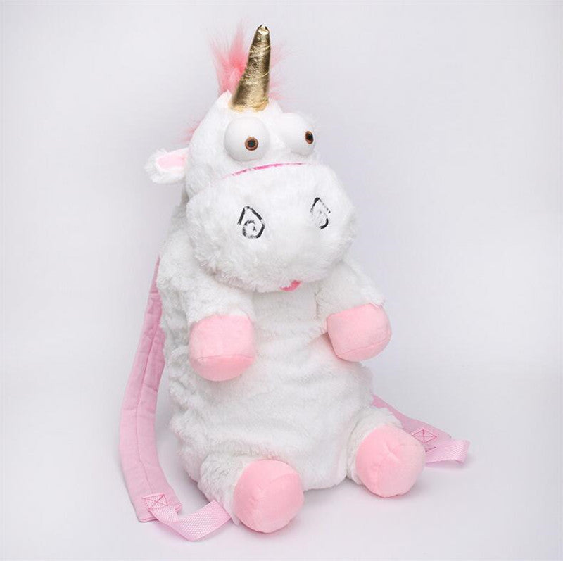 Fluffy Unicorn Plush Backpack Bag - 45cm and 60cm Sizes - ToylandEU