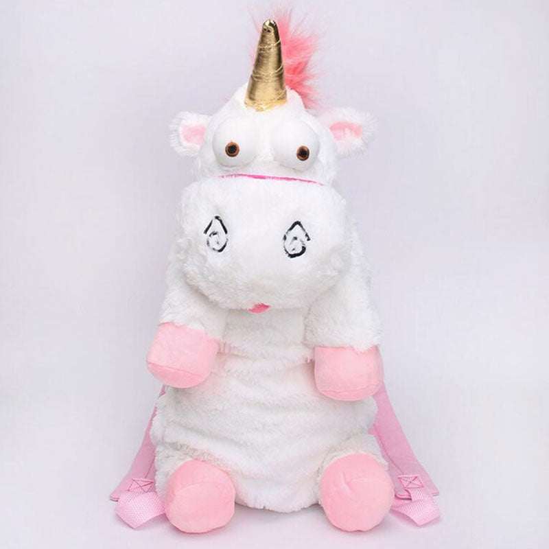 Fluffy Unicorn Plush Backpack Bag - 45cm and 60cm Sizes - ToylandEU