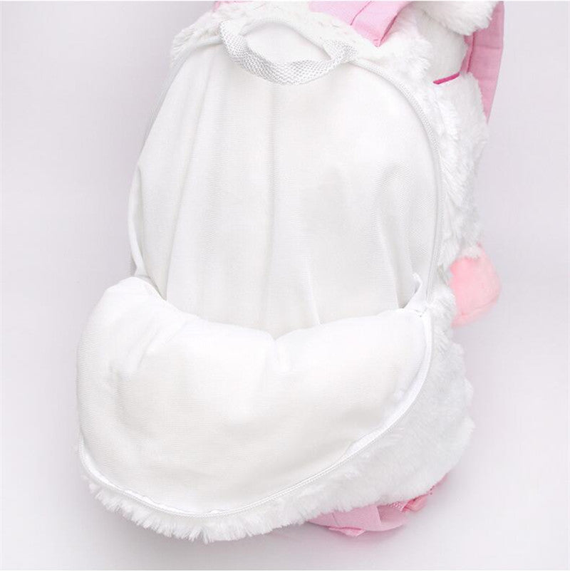 Fluffy Unicorn Plush Backpack Bag - 45cm and 60cm Sizes - ToylandEU